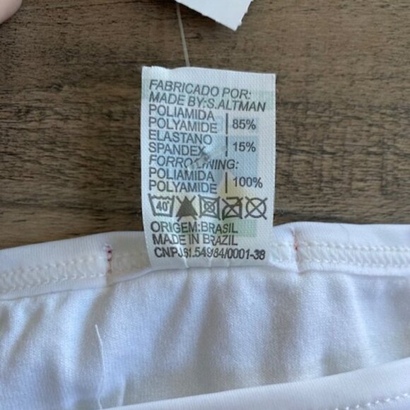 Biquini Brasil White Side Tie String Brazilian Bikini Swimsuit Bottom Small - Picture 4 of 9